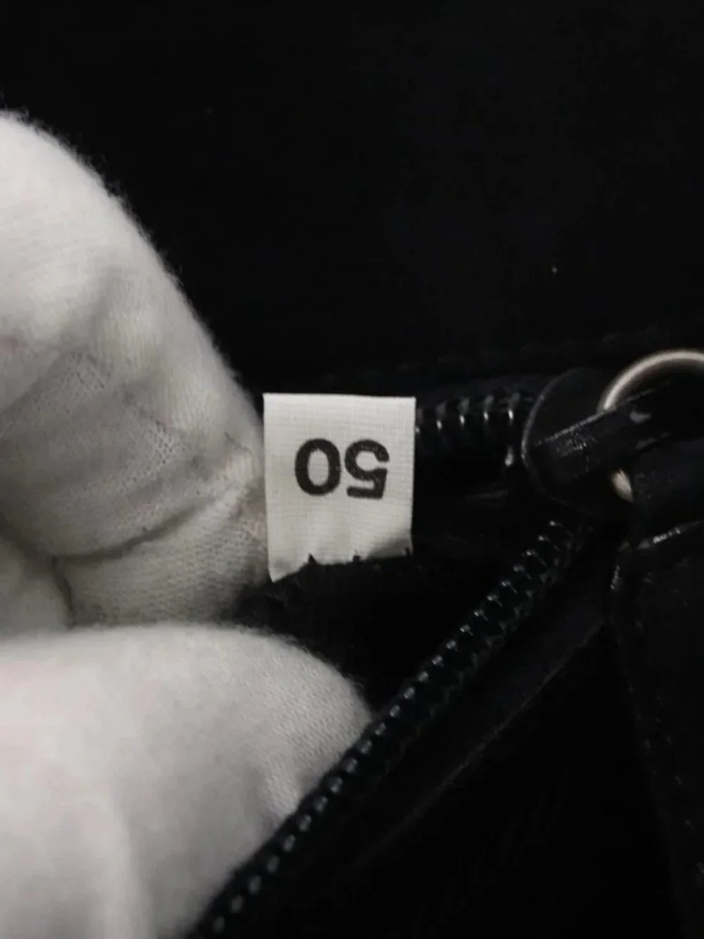 PRADA Hand Bag Suede Black Gold - Picture 14 of 16